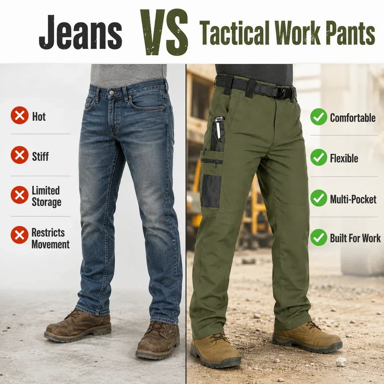 Men's Flame-Resistant Tactical Work Pants - Alt