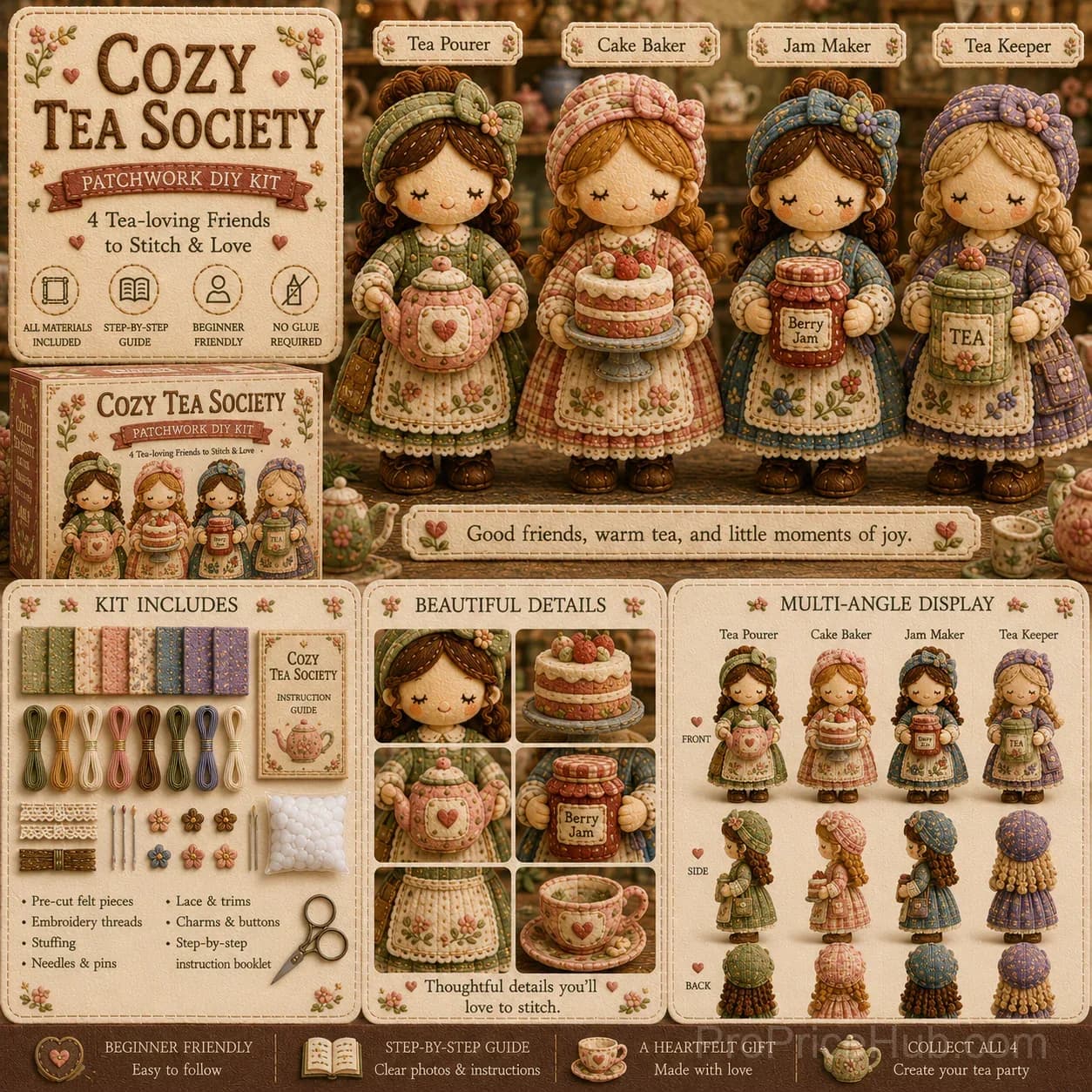 Patchwork DIY Home Decor Kit Series - Tiny Worlds Collection - Main