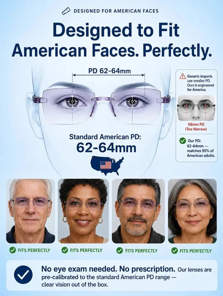 Smart Zoom Diamond-Cut Reading Glasses - View 7