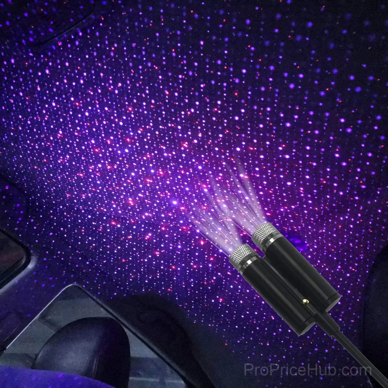 Mini LED Star Night Projection Lamp - Fuchsia, Two Colors - Main