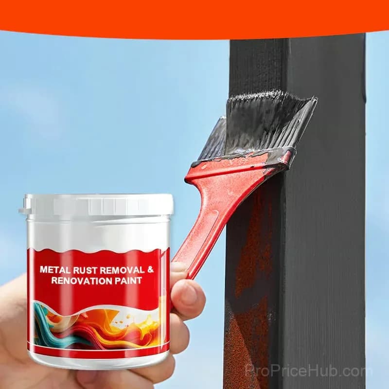 Metal Rust Removal & Renovation Paint, Ocean Blue, 500g - View 9