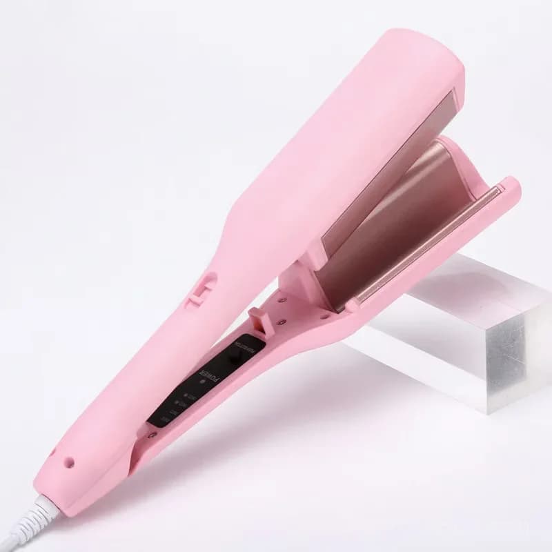 French Wave Curling Iron, Pink, US Plug - Main