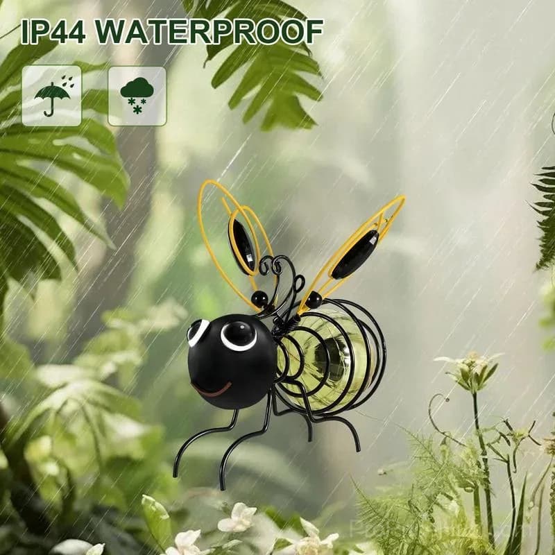 Outdoor Hanging Solar Bee Light - View 3