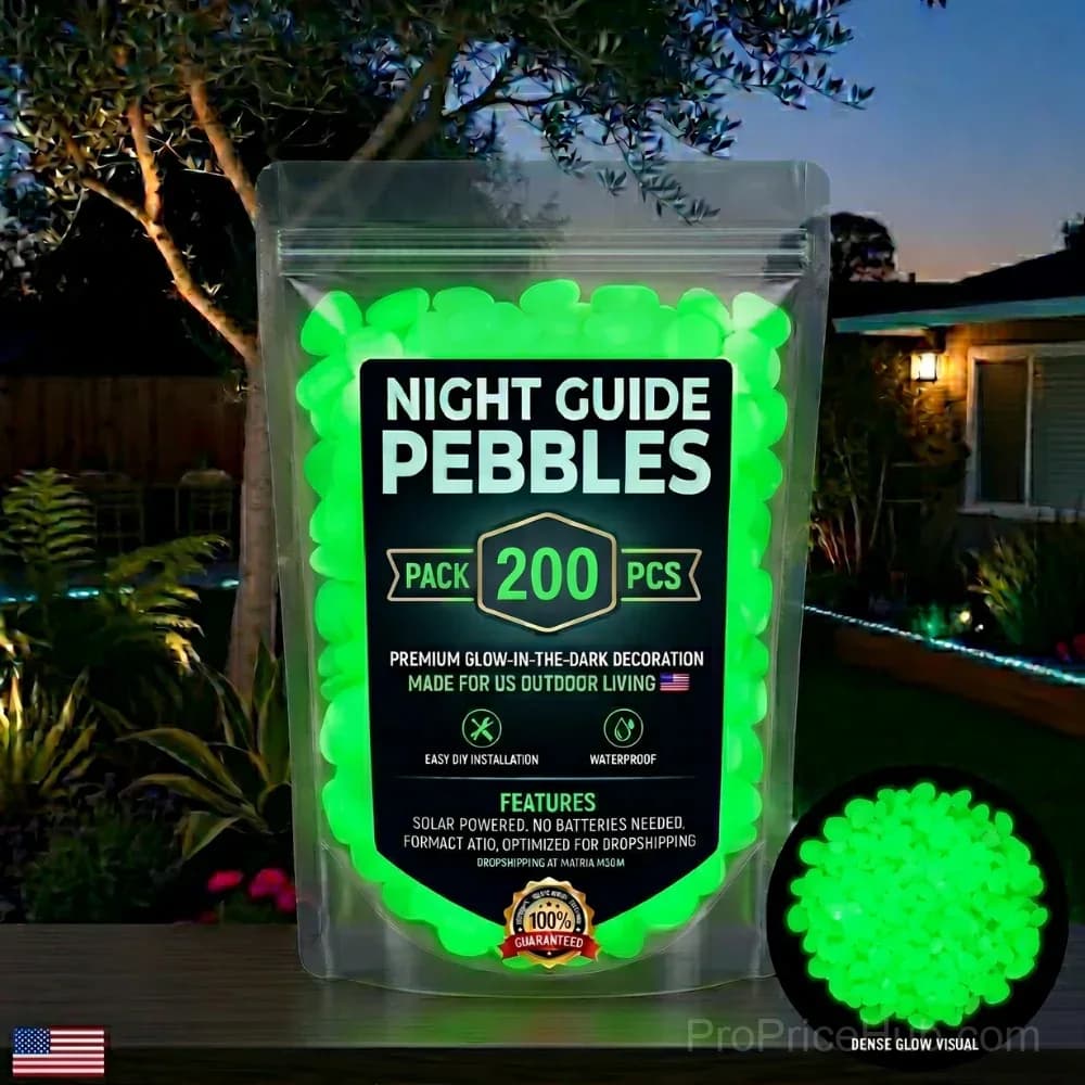 Colorful Glow-in-the-Dark Garden Stones - View 12