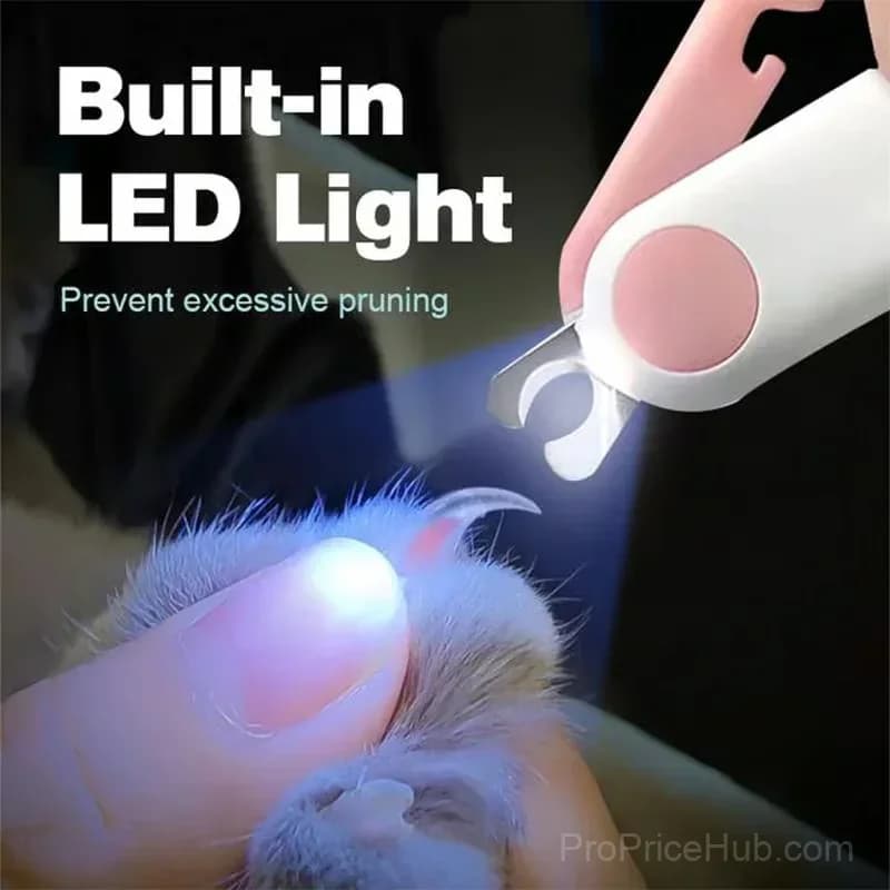 Blue LED Pet Nail Clipper for Grooming - Alt