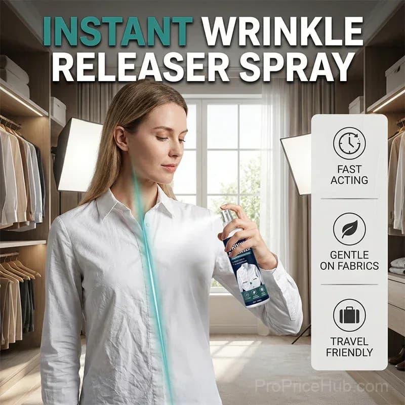 Instant Wrinkle Release Spray – No Iron, Travel-Ready, Static-Free & Fresh - View 2