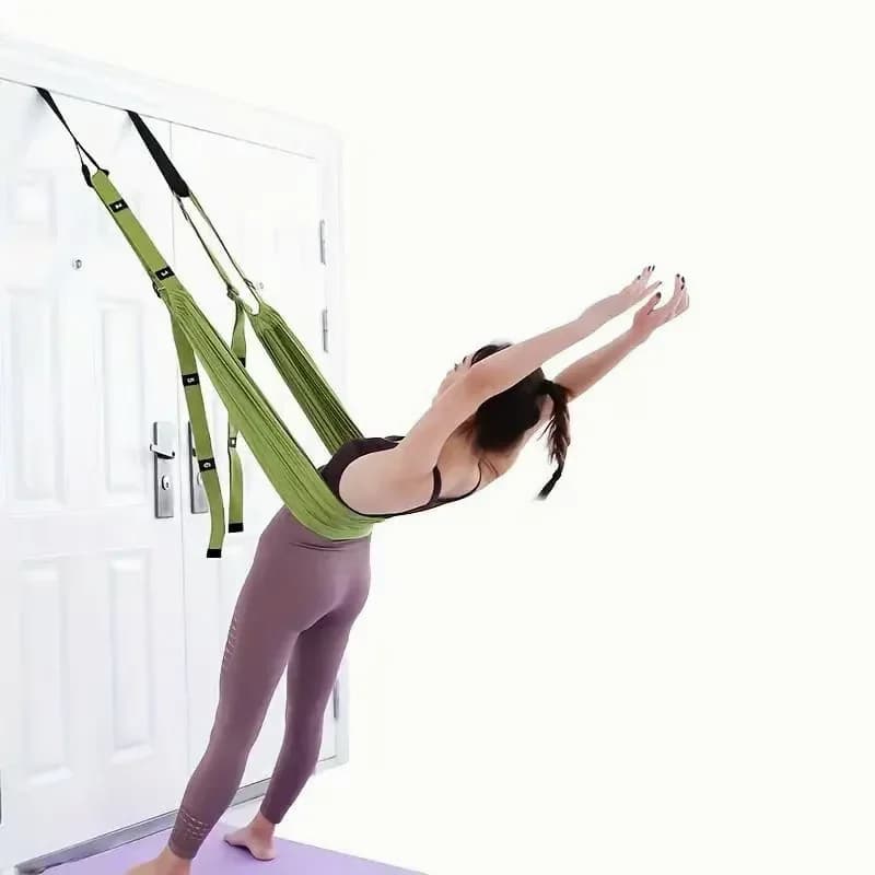 Purple Adjustable Aerial Yoga Rope for Adults and Children - View 5