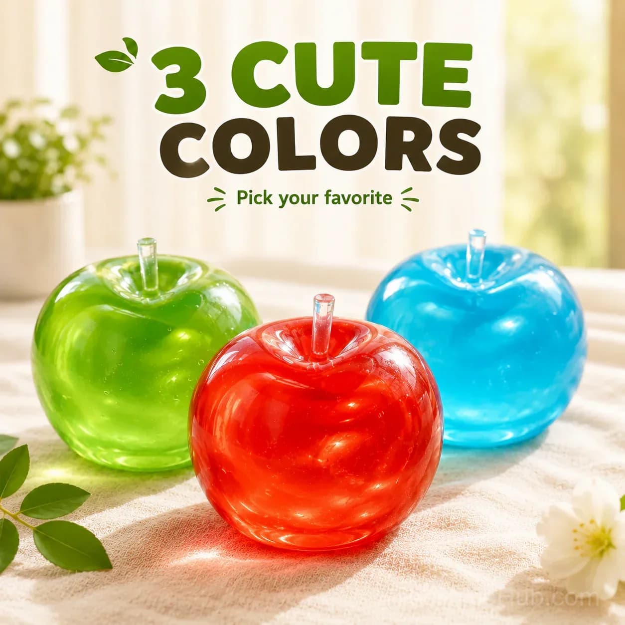 Apple Squishy Set - Soft Squeeze Toy - View 4