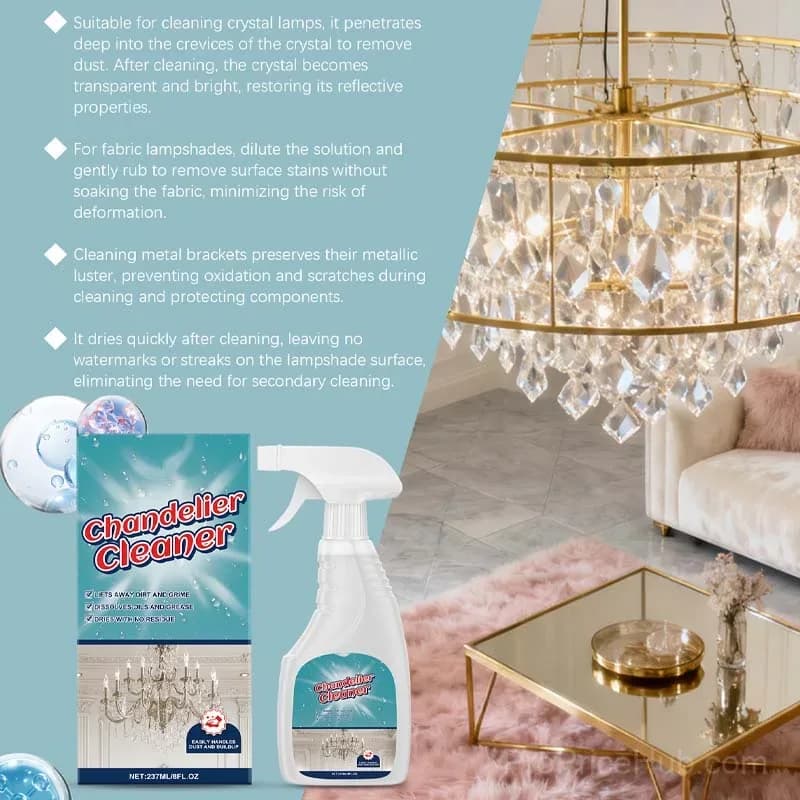 Premium Chandelier Cleaning Spray – Streak-Free, Crystal Clear Shine - View 8