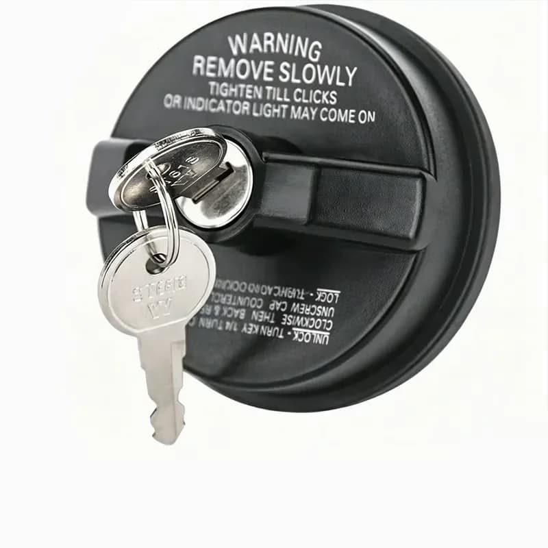 Locking Fuel Cap for 7730047020 with 2 Keys, Black - Main