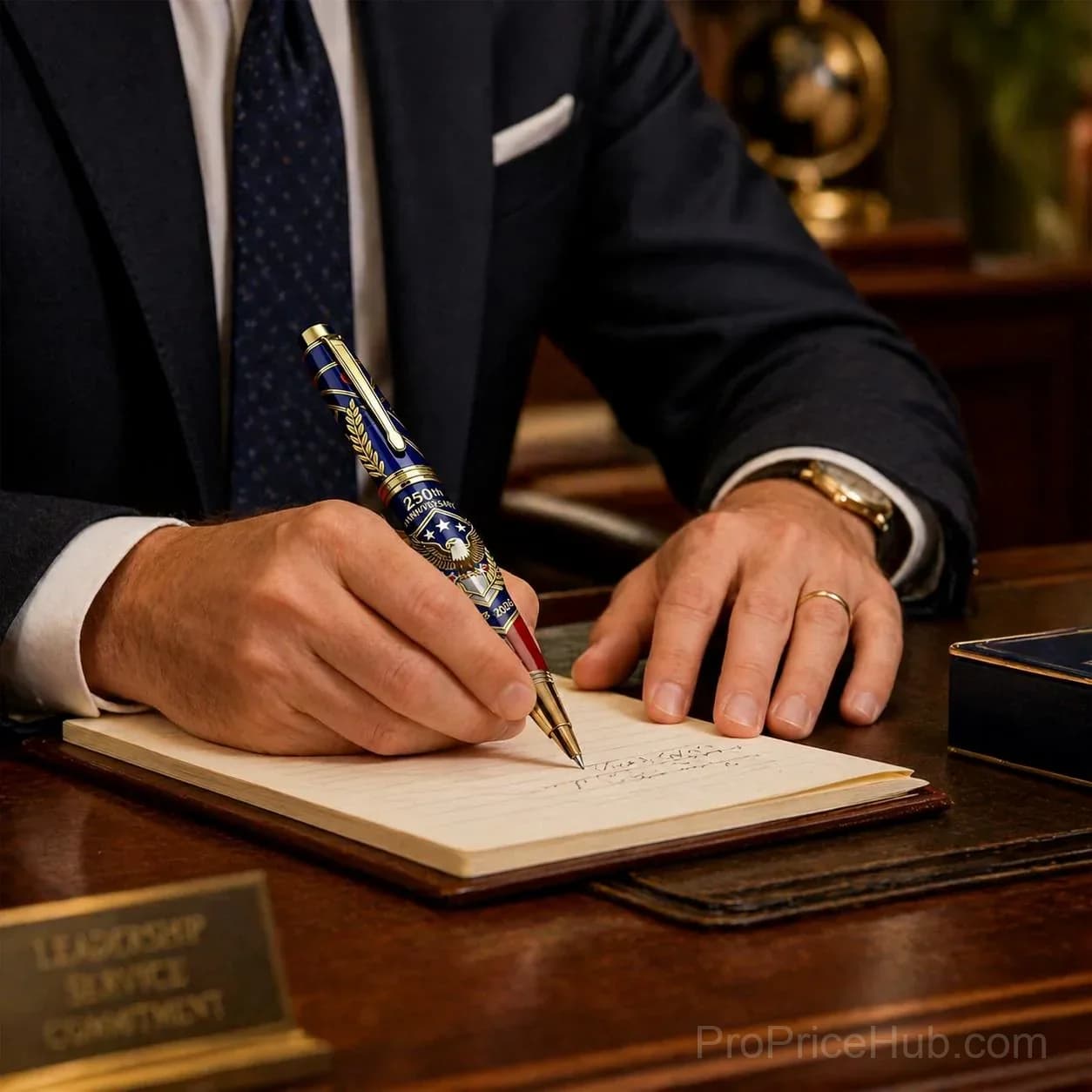 USA 250th Anniversary Patriotic Notebook & Pen Set - View 10
