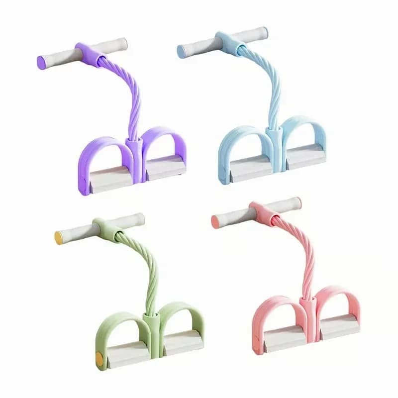 4-Piece Multifunction Pedal Resistance Band Set - Main