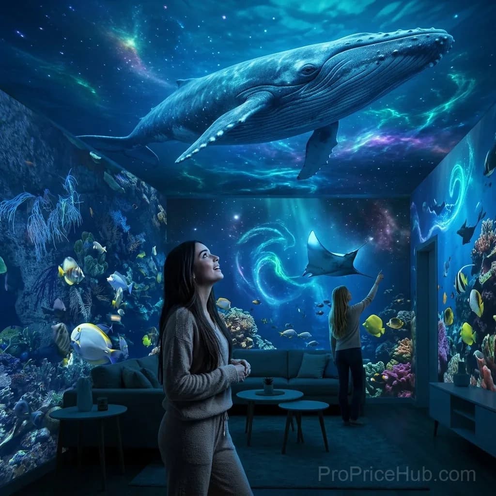 5D Galaxy Ocean Smart Projector Night Light for Bedroom & Car - View 8