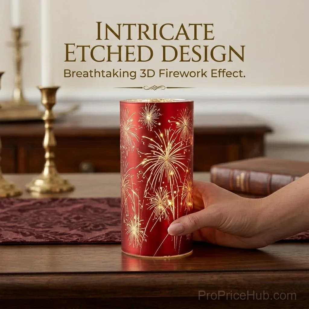 Patriotic Red, White & Blue Firework Lanterns - Premium Trio Set - View 5