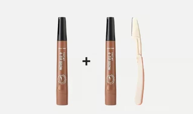 Waterproof 4-Tip Beard and Eyebrow Pen, Light Brown - View 24