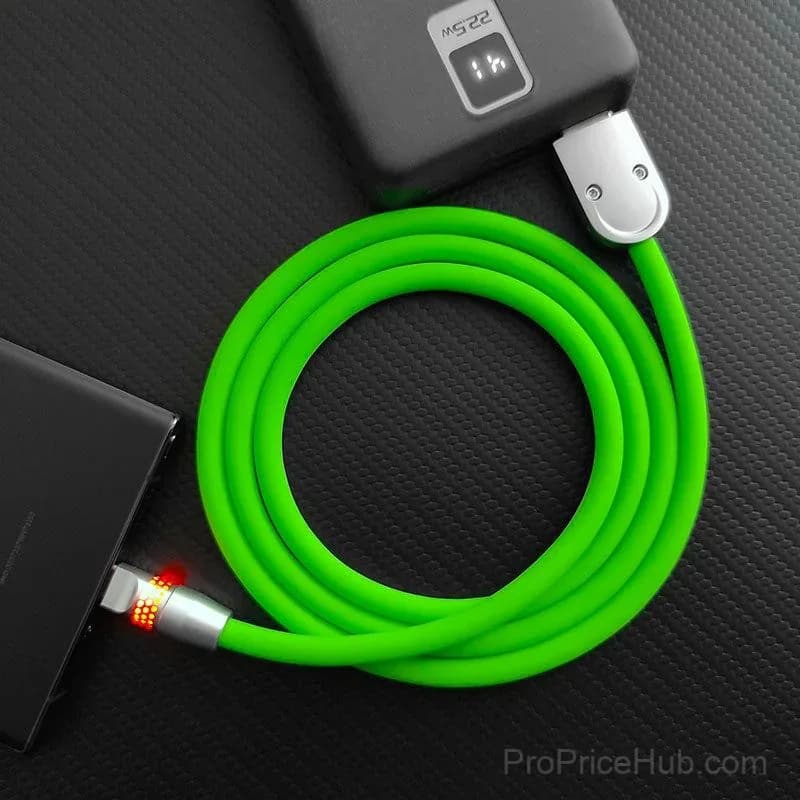 100W Fast Charging Cable with RGB Glow - Alt