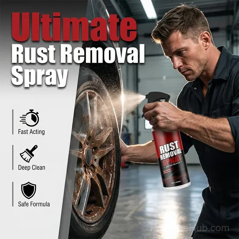 Wheel Rust Remover and Cleaner Spray, 1 Pack - View 2