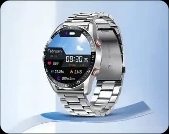Health Monitoring Sports Smartwatch with Black Rubber Strap - View 11