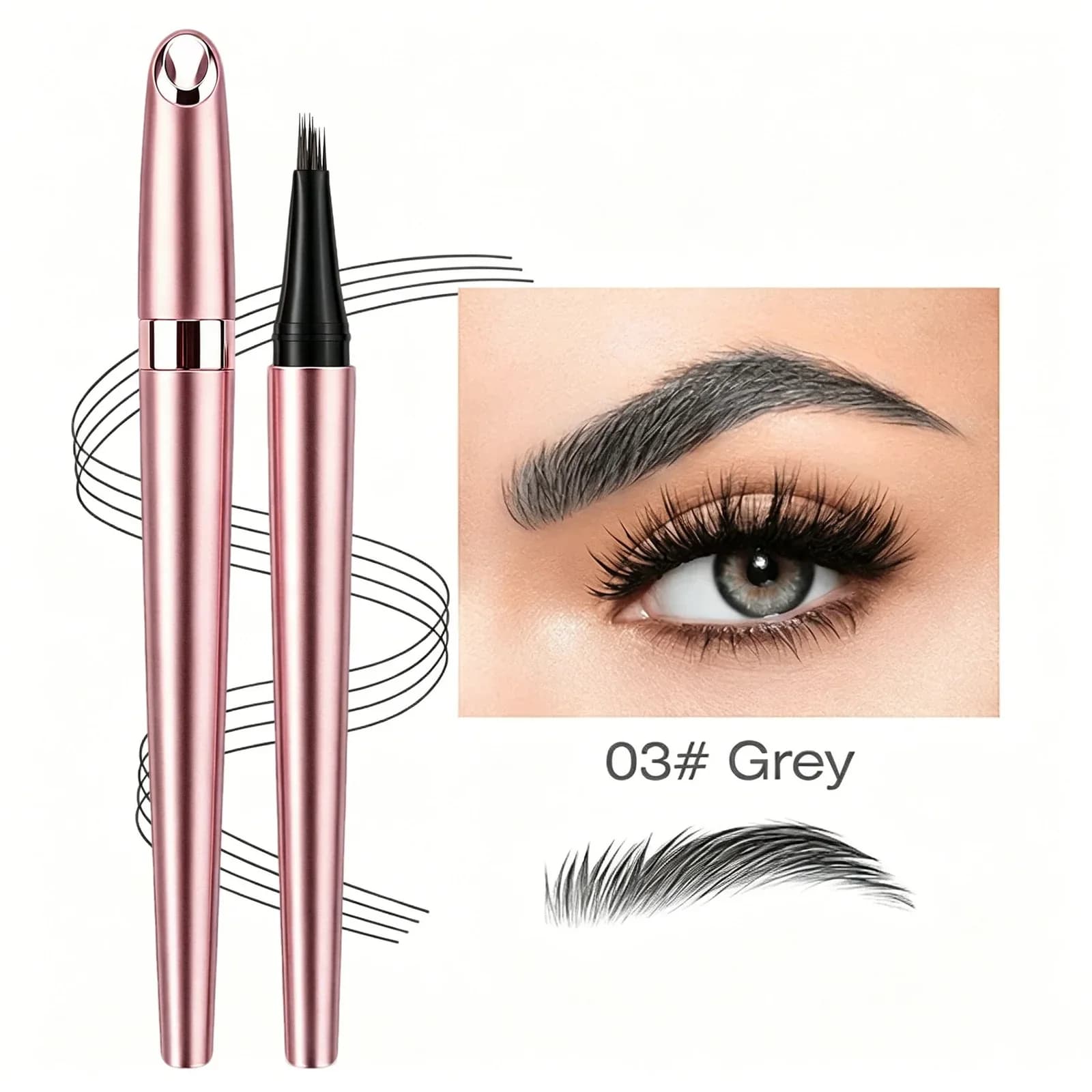 Long Lasting Waterproof Micro Fork Brow Pen - View 11