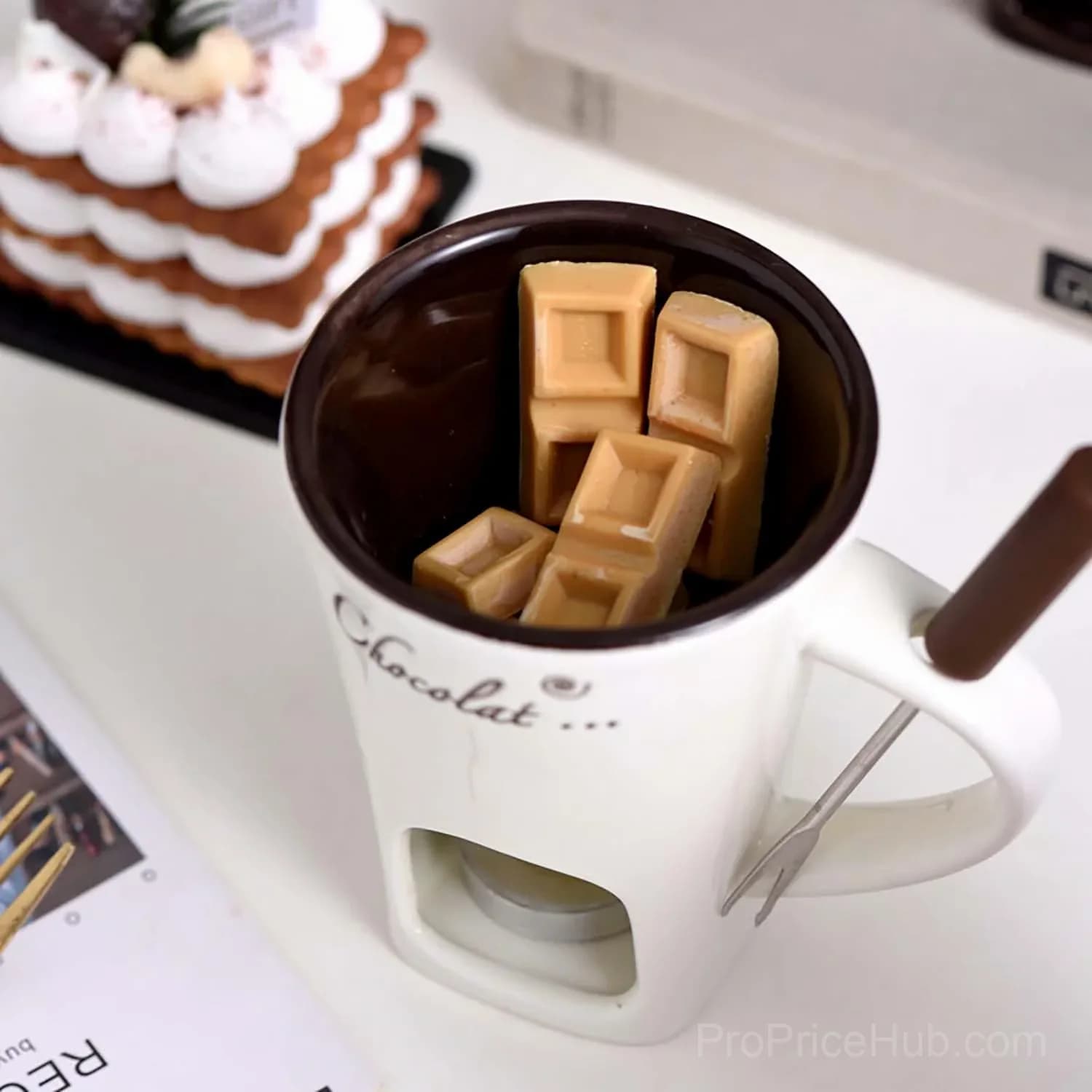 Black Chocolate Fondue Mug, 1-Piece - View 4
