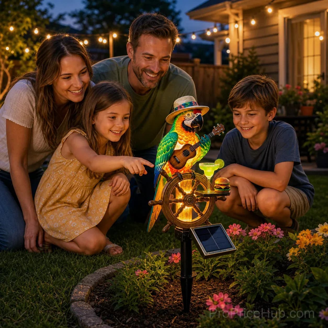 Solar Powered Parrot Garden Light - View 4