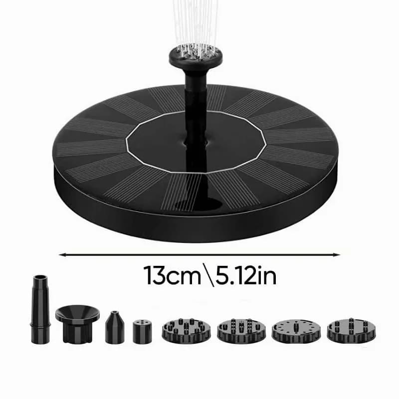 Solar Fountain Pump for Garden Decor, 16 cm Diameter - View 4