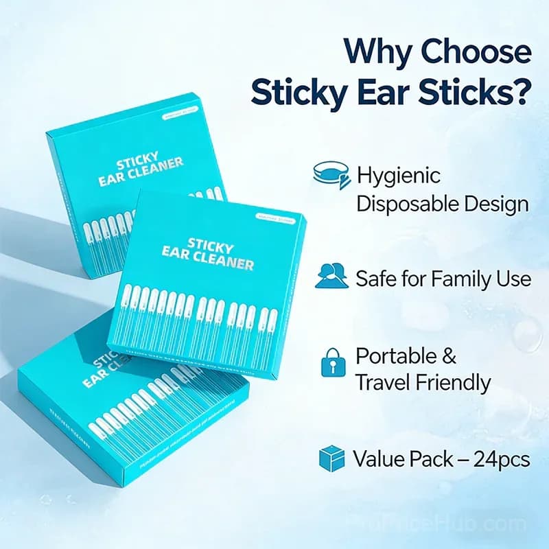 Sticky Ear Cleaning Sticks for Gentle Ear Care - Alt