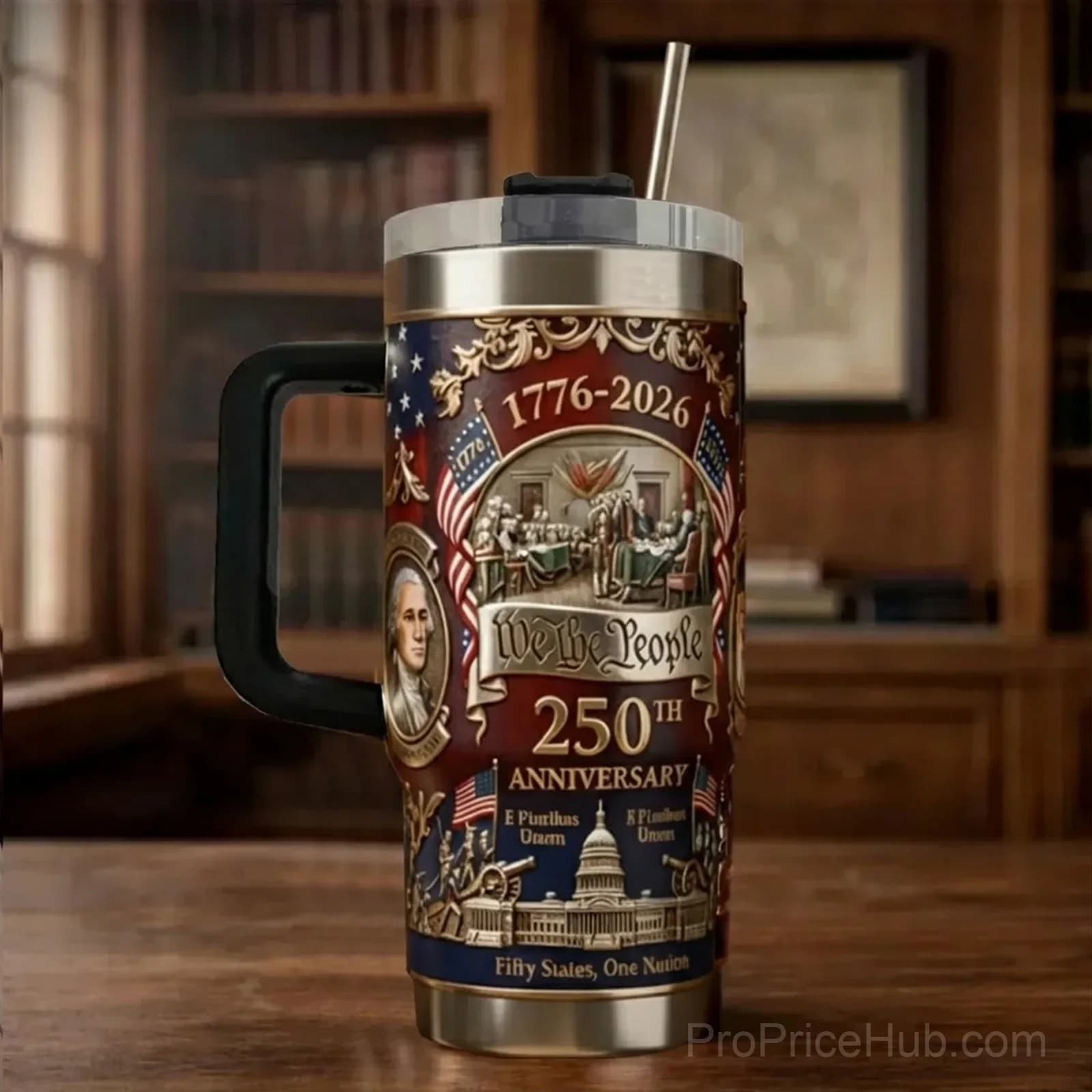 U.S. 250th Anniversary Commemorative Travel Tumbler 1776-2026 - View 4