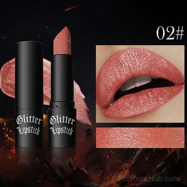 Matte Long-Lasting Lipstick with Fine Glitter - Shade 01 - View 11