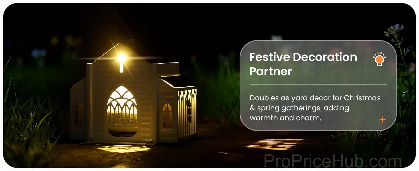 Church-Shaped Solar Bird Feeder for Garden Decor - View 9