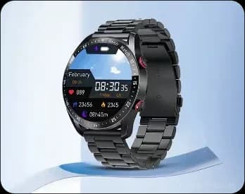 Health Monitoring Sports Smartwatch with Black Rubber Strap - View 10