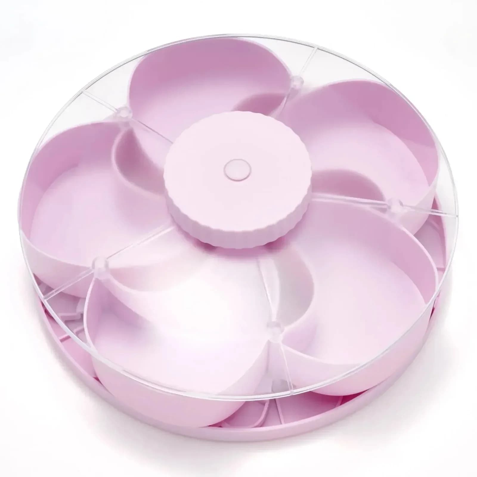 5-Compartment Rotating Party Platter – Divided Spin & Snack Serving Tray - Main
