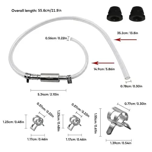 Motorcycle Brake Bleeder Hose, 1 Set - Main