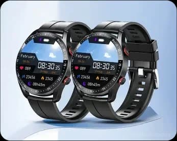 Health Monitoring Sports Smartwatch with Black Rubber Strap - View 14