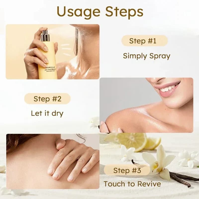 Vanilla on the Beach Women's Hair & Body Mist - View 6