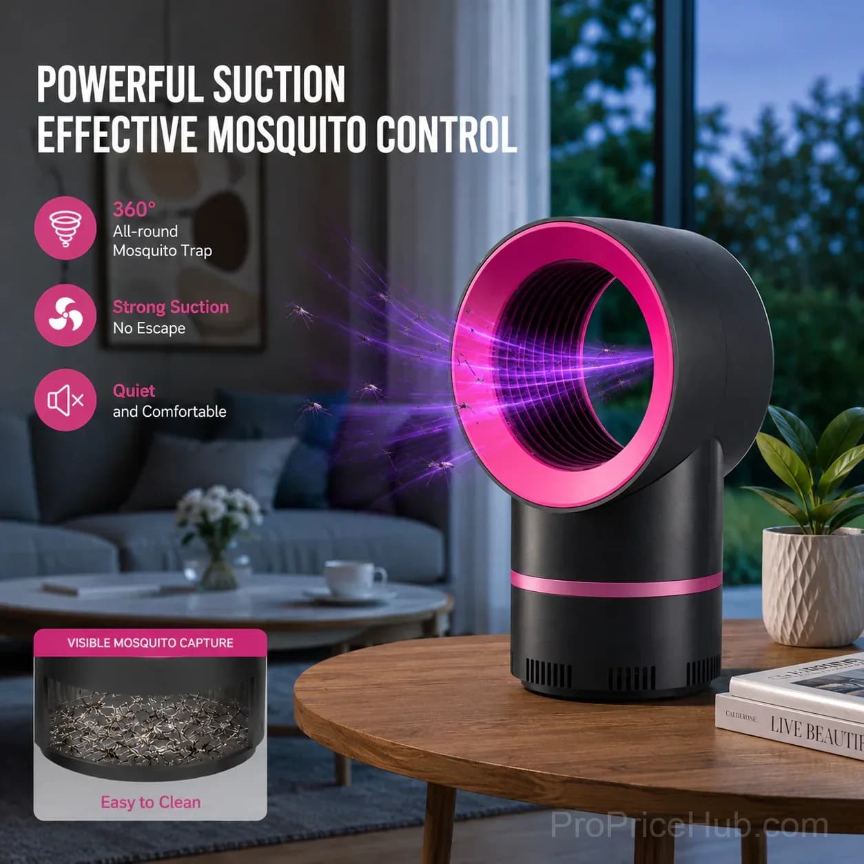 USB Mosquito Trap – Strong Suction & Quiet Indoor Bug Catcher - View 9