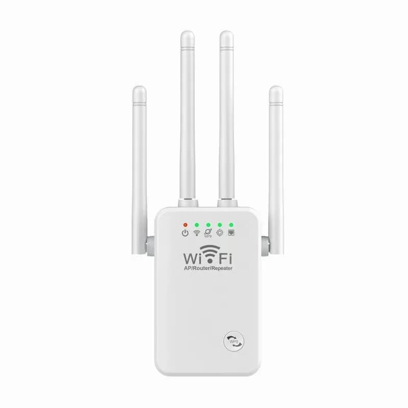 300Mbps WiFi Extender Signal Booster, Black - Alt