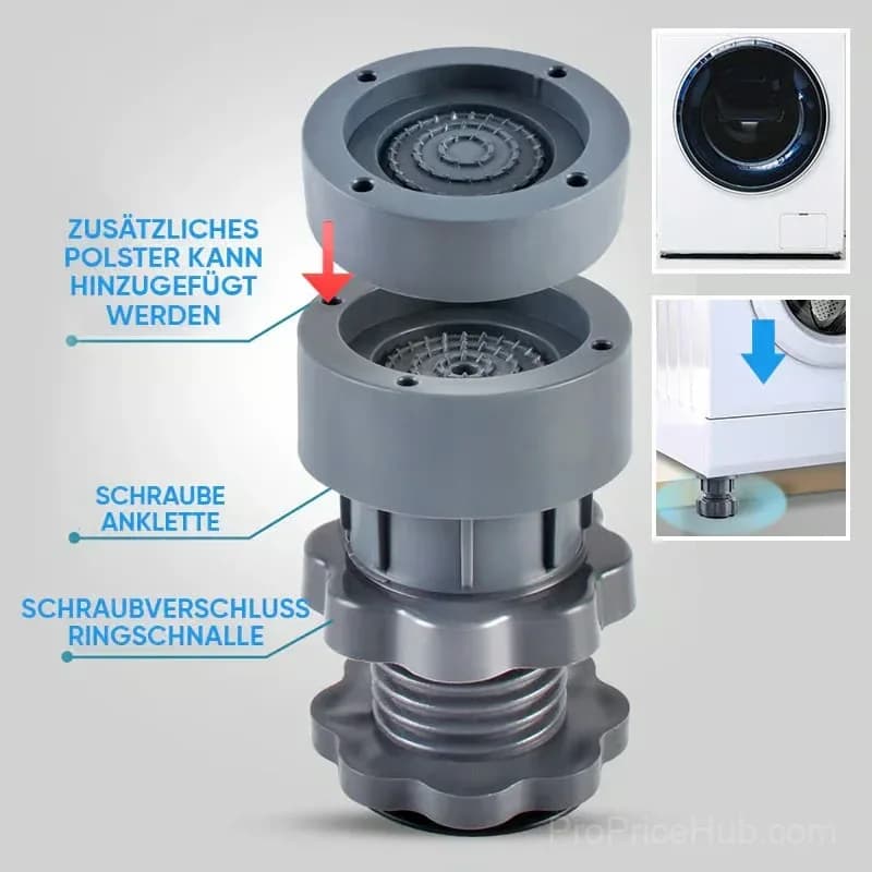 4-Piece Height-Adjustable Washing Machine Stand Set - View 11