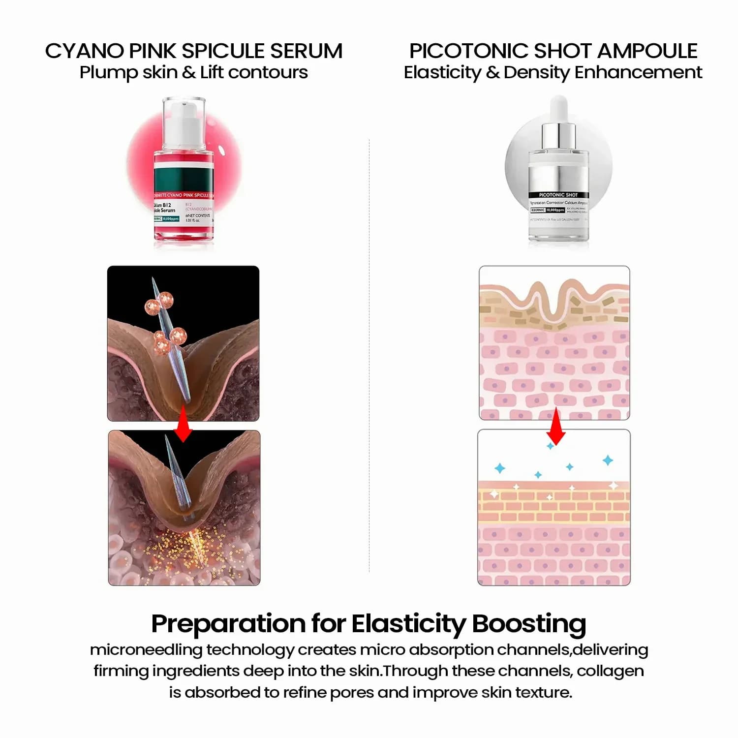 Calcium Collagen Skin Firming Set for Pores and Volume - View 4