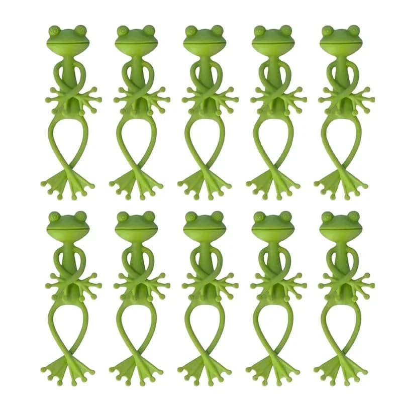 Bendable Frog Plant Ties and Organizers, 5-Pack - Alt