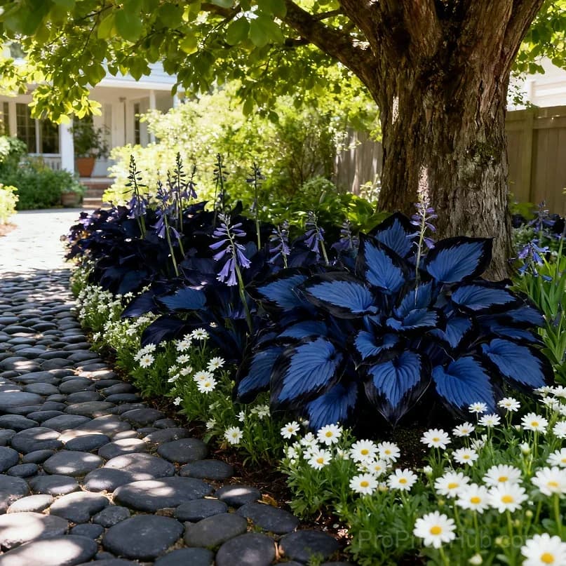 Midnight Blue Hosta Bulbs with Deep Blue Foliage - View 6