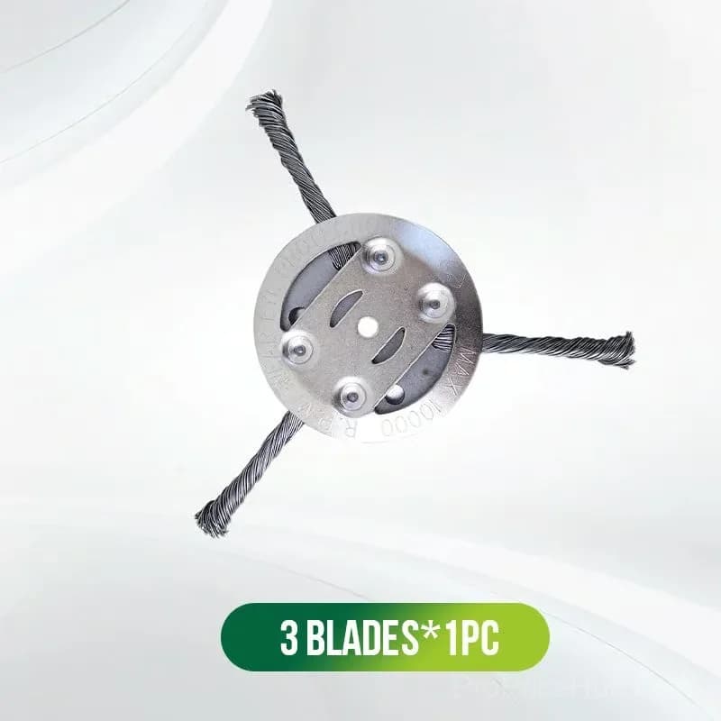 Steel Wire String Trimmer Replacement Cutting Head, 3-Blade - View 12