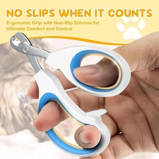 Cat nail clippers, made of stainless steel, suitable for small pets such as cats, rabbits, and dogs. - Alt