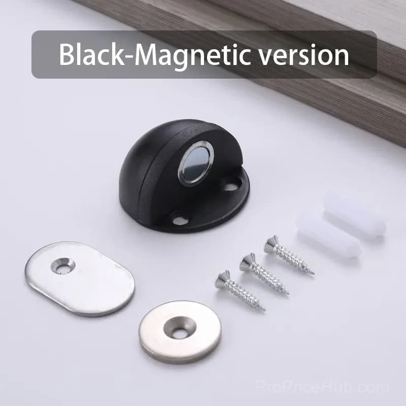 2-Pack Black Hidden Magnetic Door Stopper Holders, Stainless Steel - View 20