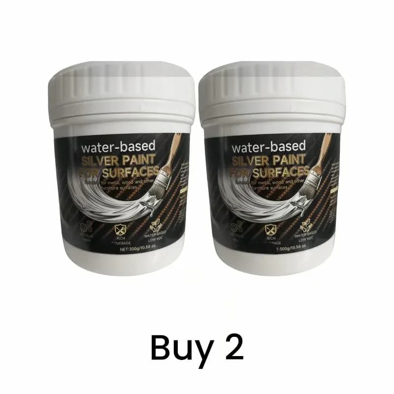 Water-Based Silver Paint for Metal and Wood, 80ml - View 16