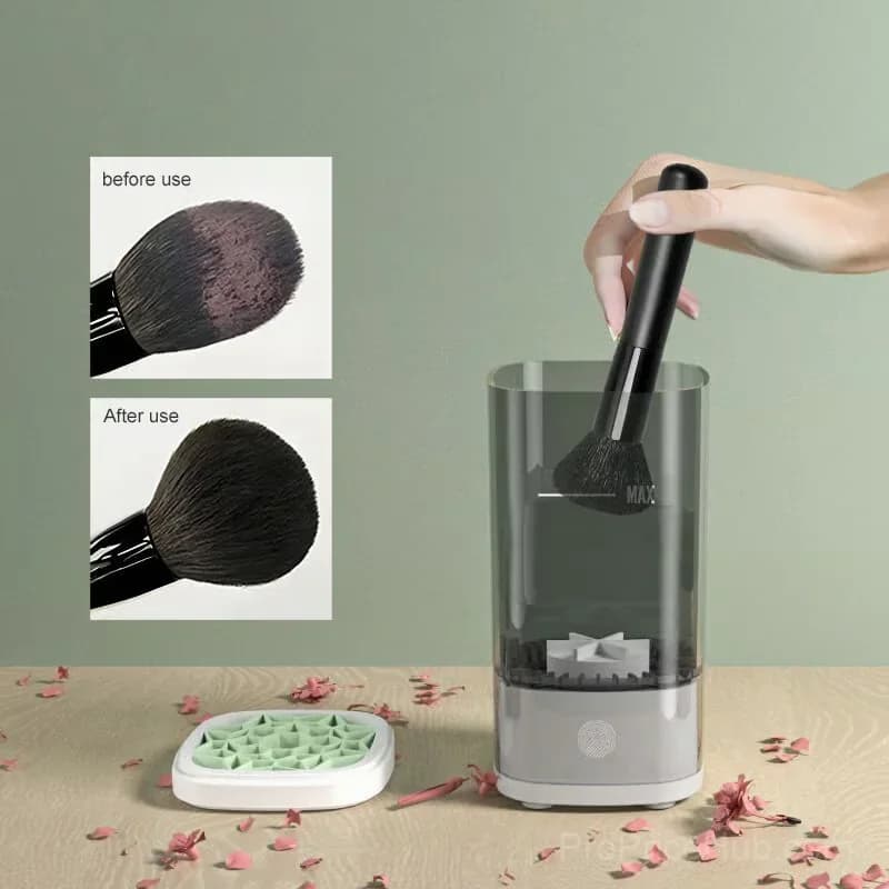Electric Makeup Brush Cleaner, Grey - View 3