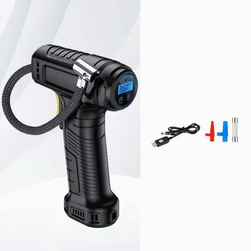 Portable Cordless Tire Air Compressor with Digital Display - Main