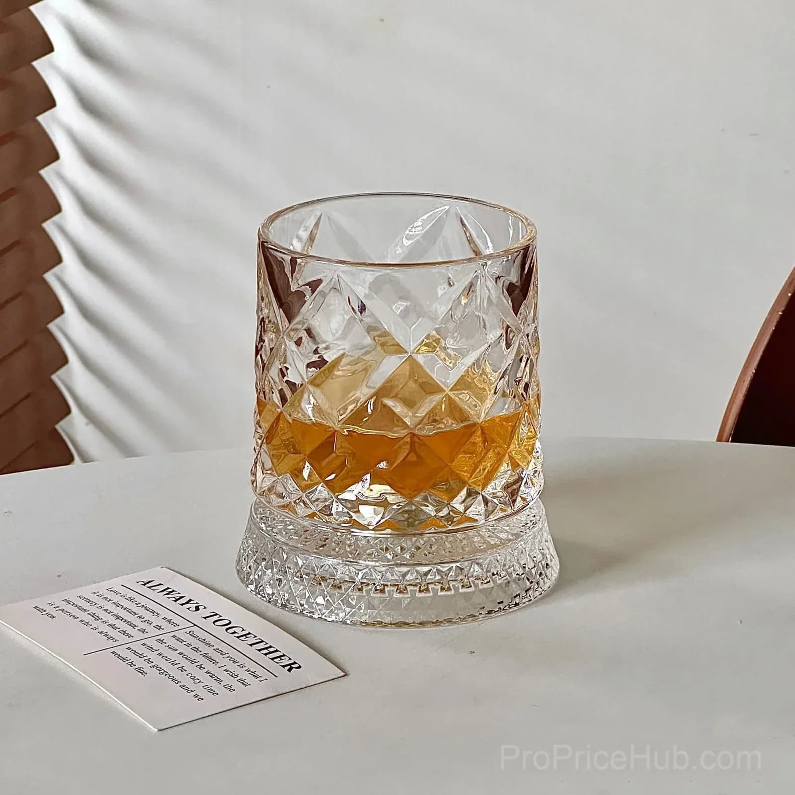 Whiskey Glass with Smooth Spin and Glow Effect - Perfect Gift - View 15