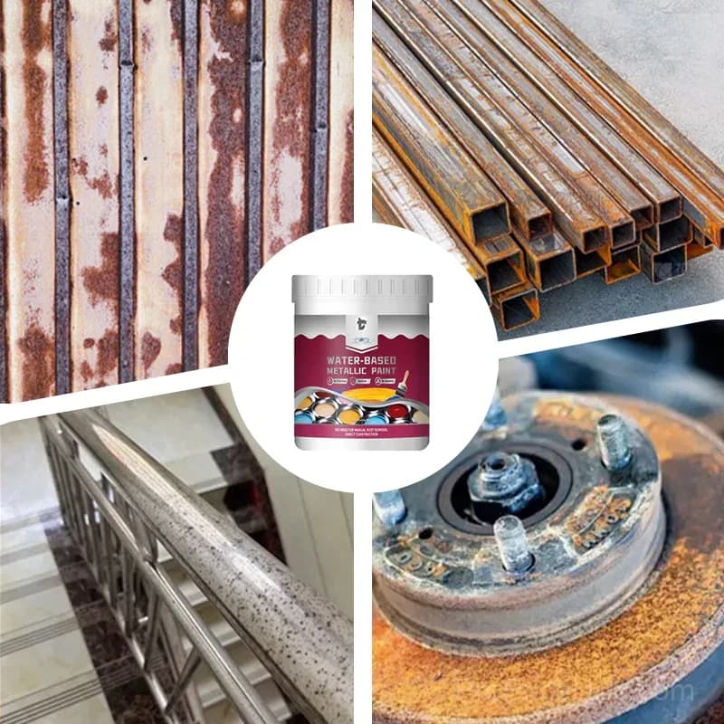 Rust Converter Metallic Paint – Stops Rust, No Sanding, No Fumes - View 8
