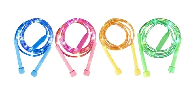 Kids LED Light-Up Jump Rope, Random Color, No Wrist Support - Main